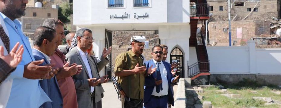  The delegation of the Supreme Council of Popular Resistance visits the fronts of Taiz Governorate  
