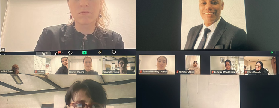  Leadership of the Women's Department of the Supreme Council of the Popular Resistance Participates in an International   