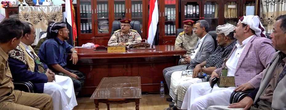  With  a large public reception A delegation of leaders of the Supreme Council of Popular Resistance visits Taiz Governorate  