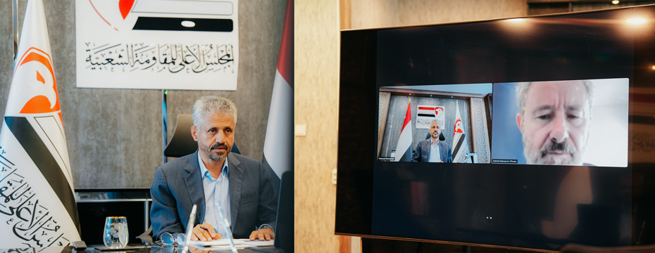  The President of the Supreme Council of the Popular Resistance meets the Head of the European Union Mission to Yemen   